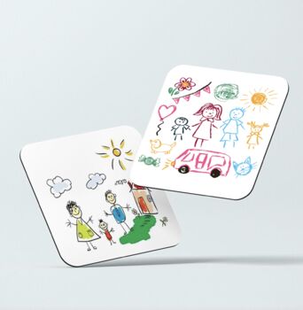 Personalised Kids Drawing Coasters, 2 of 2