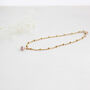 Gold Filled Rose Pearl Dotted Bracelet, thumbnail 7 of 9
