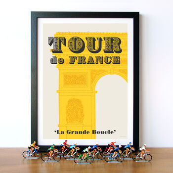 Grand Tour Cycling Posters, Set Of Three Cycling Prints, 2 of 9