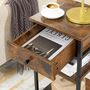 Tall Nightstand Bedside Table With A Drawer, thumbnail 3 of 7