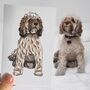 Personalised Full Dog Portrait Print, Dog Lover Gift, thumbnail 1 of 11