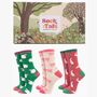 Women's Spring Farm Animals Bamboo Socks Gift Set, thumbnail 1 of 5