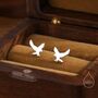 Sterling Silver Flying Eagle Stud Earrings, thumbnail 1 of 11