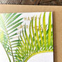 Gold Foiled Sago Palm Birthday Card, thumbnail 4 of 4