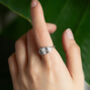 Sterling Silver Fearless Word Ring, thumbnail 2 of 3