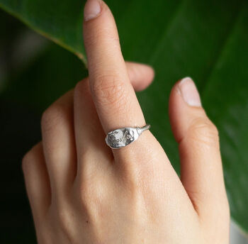 Sterling Silver Fearless Word Ring, 2 of 3