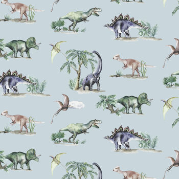 Dinosaur Patterned Children's Wallpaper, 6 of 8