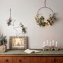 Eucalyptus Christmas Half Wreath Micro Light Bundle, thumbnail 4 of 5