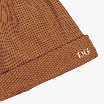 Personalised Embroidered Beanie With Initials And Matching Scarf, 5 of 12