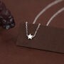 Extra Tiny Star Necklace In Sterling Silver, thumbnail 2 of 11