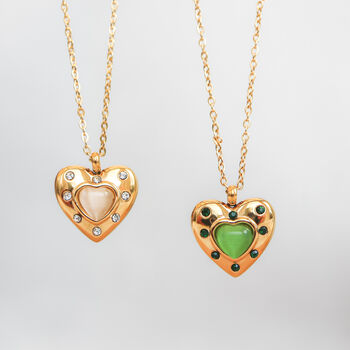 Non Tarnish Heart Necklace, 4 of 10