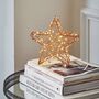 Indoor / Outdoor Amber Metal Star Light, thumbnail 1 of 2