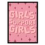 Girls Support Girls Feminist Print, thumbnail 4 of 5
