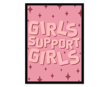 Girls Support Girls Feminist Print, 4 of 5