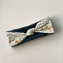 Floral Satin Lined Knotted Headbands Limited Edition, thumbnail 2 of 2