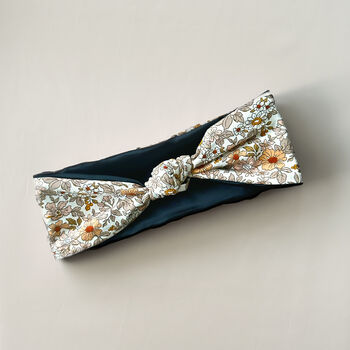 Floral Satin Lined Knotted Headbands Limited Edition, 2 of 2