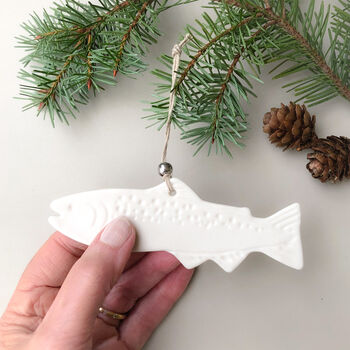 Salmon / Trout Christmas Tree Decoration, 5 of 5