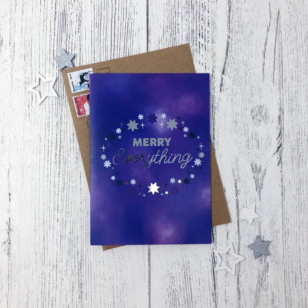 Charity Christmas Card Pack Of Eight Silver Design By Xoxo Designs by