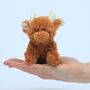 Jomanda Ec Happy Christmas Mini Highland Cow Brown, Gift Boxed, thumbnail 4 of 6
