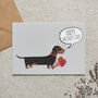 Dachshund / Sausage Dog Mother's Day Card Dog Mum Card From The Dog, thumbnail 1 of 12