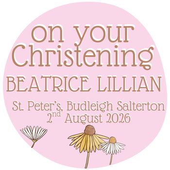Personalised Christening Day Flower Pot Gift, 2 of 3