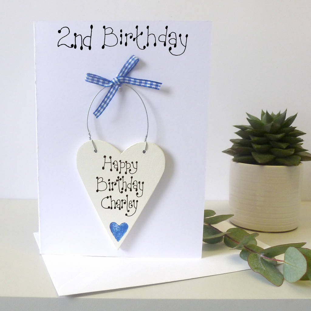 Personalised 2nd Birthday Card By Country Heart | notonthehighstreet.com