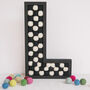 Monochrome Wood And Felt Ball Letters, thumbnail 4 of 4