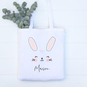 Personalised Easter Bunny Egg Hunt Bag, 6 of 8