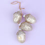 G Decor String Of Glass Acorn Christmas Tree Ornaments, thumbnail 4 of 4