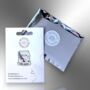 Be Nice Cartoon White Kawaii Cat With Knife Enamel Pin Badge, thumbnail 5 of 8