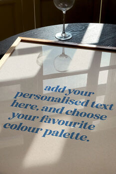 Personalised Quote Print Custom Text Gift, 3 of 9