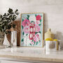 'We Adore You' Motivational Flower Print, thumbnail 2 of 7
