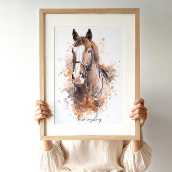 Personalised Dog, Horse And Pet Watercolour Portrait, 7 of 12