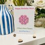 Birthday Card For Her Mum Flowers Or Mother's Day, thumbnail 1 of 4