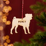 Personalised Wooden Pet Christmas Decoration, thumbnail 1 of 7