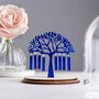 Sapphire Anniversary Family Tree Dome Decoration, thumbnail 2 of 3