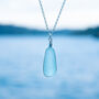 Cornish Sea Glass Pendant Rare Bottle Stopper, thumbnail 1 of 6