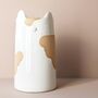 Textured Ceramic Cat Vase, thumbnail 4 of 5