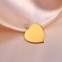 Personalised 9ct Gold Pendant Charms Heart Round Plaque, thumbnail 5 of 7