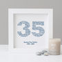 Personalised 35th Anniversary Gift, thumbnail 6 of 7
