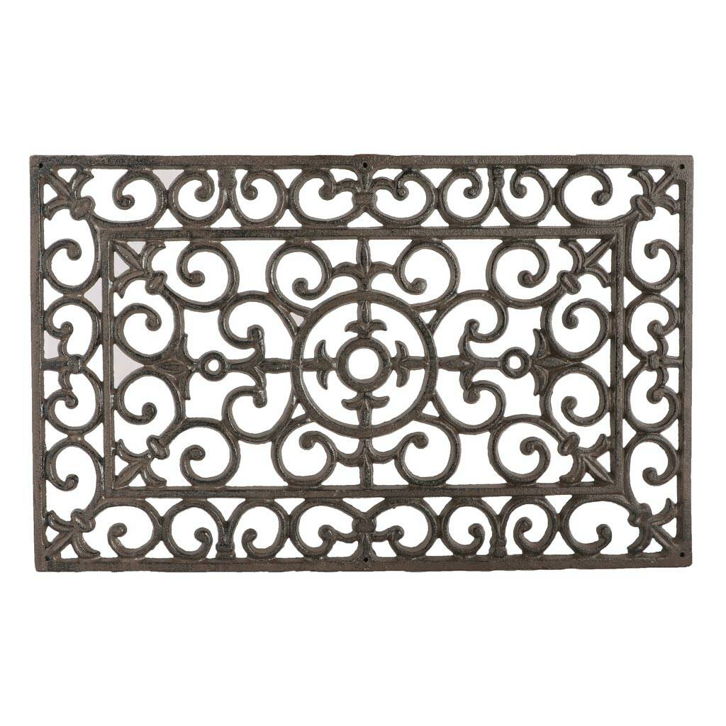 Ornate Cast Iron Front Door Mat By Dibor