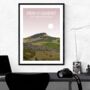 Pen Y Ghent Yorkshire Dales Landscape Art Print, thumbnail 2 of 3