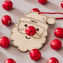 Personalised Chocolate Santa Christmas Stocking Filler, thumbnail 2 of 3
