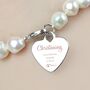 Personalised Christening Pearl Bracelet, thumbnail 4 of 8