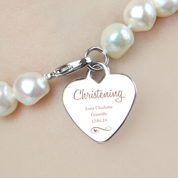 Personalised Christening Pearl Bracelet, 4 of 8