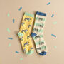 Safari Fun Two Pack Socks Six To Eight Years, thumbnail 1 of 4