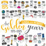 Personalised 50th Golden Wedding Anniversary Print, thumbnail 2 of 11