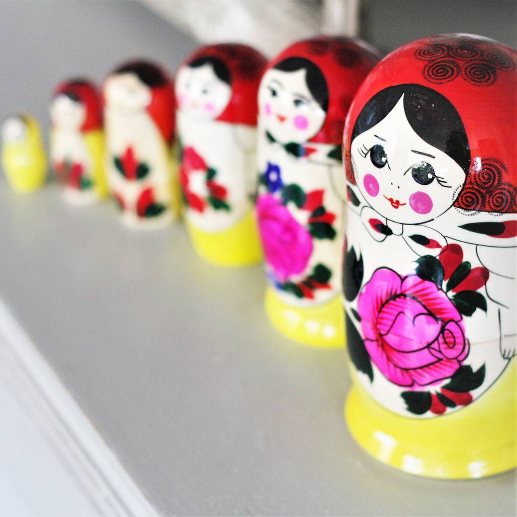 Handmade Russian Dolls Traditional, 1 of 10