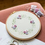 Sage And Lilac Wreath Embroidery Hoop Kit, thumbnail 3 of 8