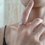 Sterling Silver Rotatable Moonstone Sun Ring, thumbnail 5 of 9
